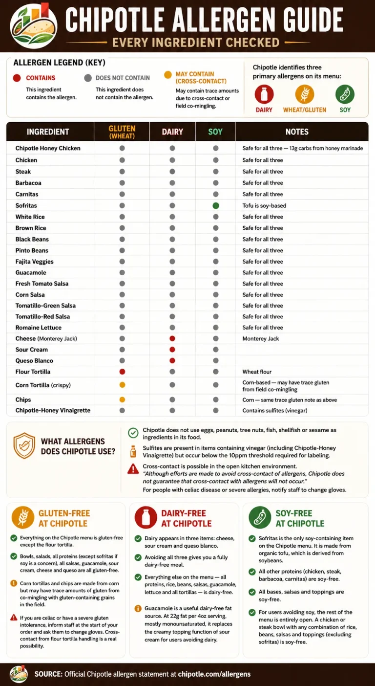 Chipotle Allergen Menu